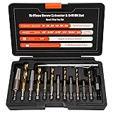 UYECOVE 14PCS Spiral Screw Extractor Set with