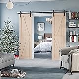SmartStandard 24in x 84in Sliding Barn Wood Door