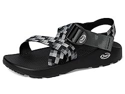 Chaco Men's MEGA Z Classic Sandal, Pixel B/W, 12