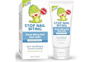 HACKERDOM Nail Biting Treatment for Kids, Nail Biting Prevention Cream, Thumb Sucking Deterrent for Toddlers & Adults, Safe Natural Formula Against Nail Biting, Added Plant Bitter Taste 60ml