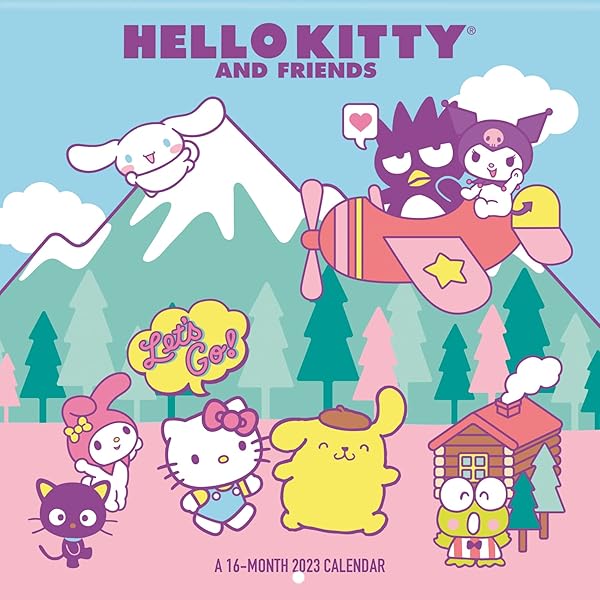 Amazon.com: 2023 Hello Kitty Wall Calendar: 0057668232731: Trends  International: Books