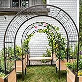 Gardener's Supply Company Arch Trellis, 2' x 4' | Garden Arch fits 2' x 4' Elevated Planter Boxes for Climbing Plants, Vegetables, Flowers - Outdoor Gardening Landscape