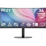 MSI Modern MD342CQP 34 Inch UWQHD Curved Monitor 3440 x 1440 VA