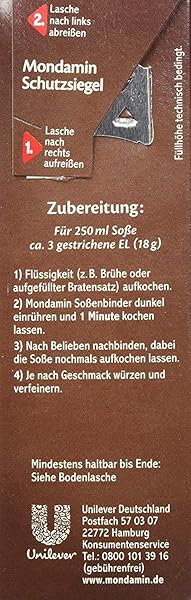 MONDAMIN FIX SOSSENBINDER DUNKEL (GERMAN IMPORT)