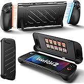 JSAUX Protective Case for Nintendo Switch 2, Split Design with TPU Frame & PC Front Cover, Ergonomic Non-Slip Grip, 10-Game Card Storage, Kickstand Compatible, Shockproof & Scratch-Resistant-PC0114