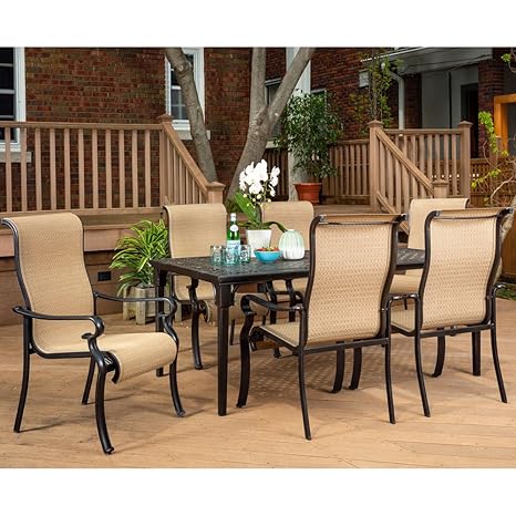 Amazon.com: Brigantine 80-Piece Rust-Free Aluminum Outdoor Patio ...