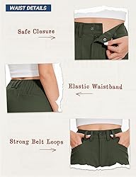 Moosehill Cargo Hiking Pants Women High Waisted