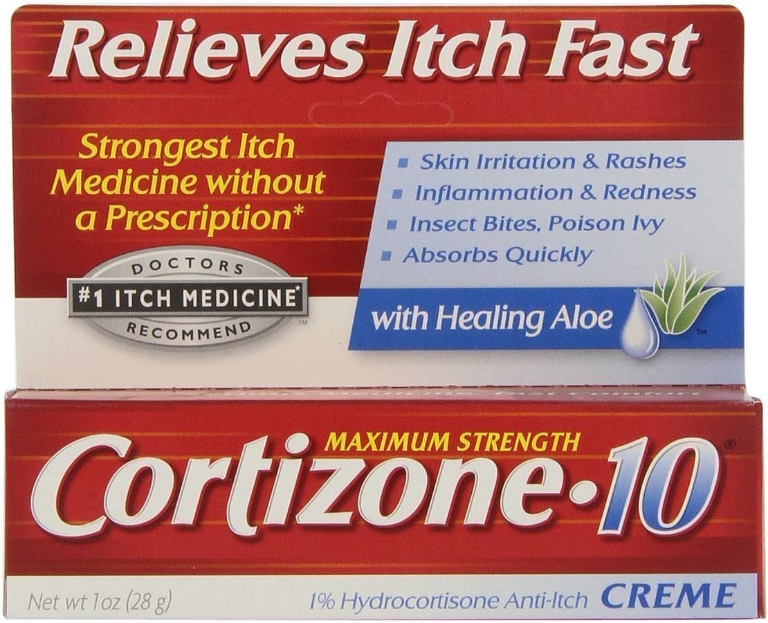 Cortizone 10 Maximum Strength Anti-Itch Creme , 1 Oz: Health & Personal Care