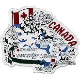Canada Country Outline Refrigerator Magnet, Approximate Size 2 inch x 3 inch