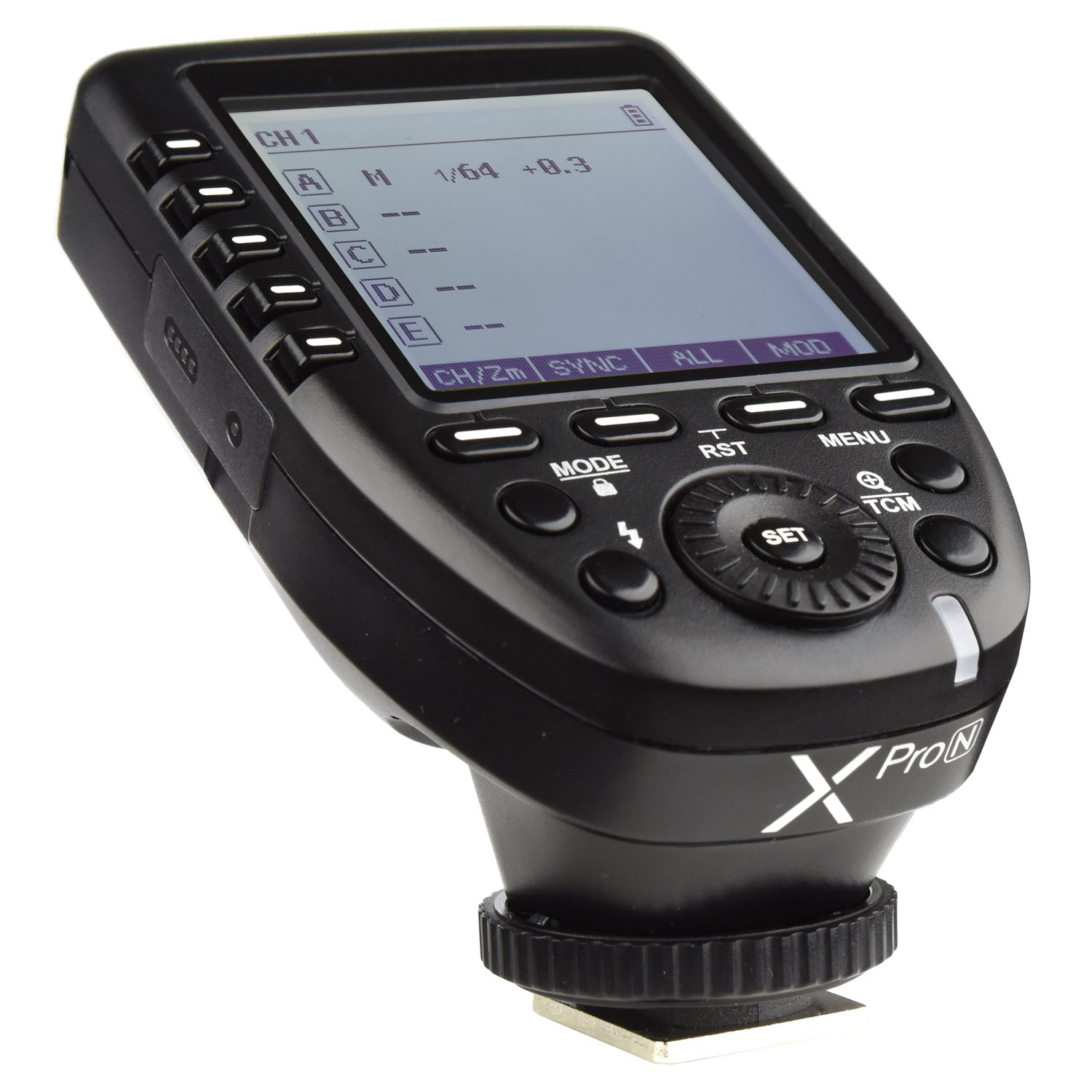 Godox XPro-N i-TTL 2.4G Wireless High Speed Sync 1/8000s X system Flash Trigger Transmitter Compatible for Nikon Cameras,11 Customizable,5 group button,4 function buttons offer convenient manipulation