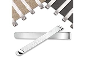 AITUOSI Set of 20 Sewing Clips, Stainless Steel Hemming Clips 3 Inches Measurement Ruler Quilting Supplies, Hem Marker, Sewing Supplies and Accessories