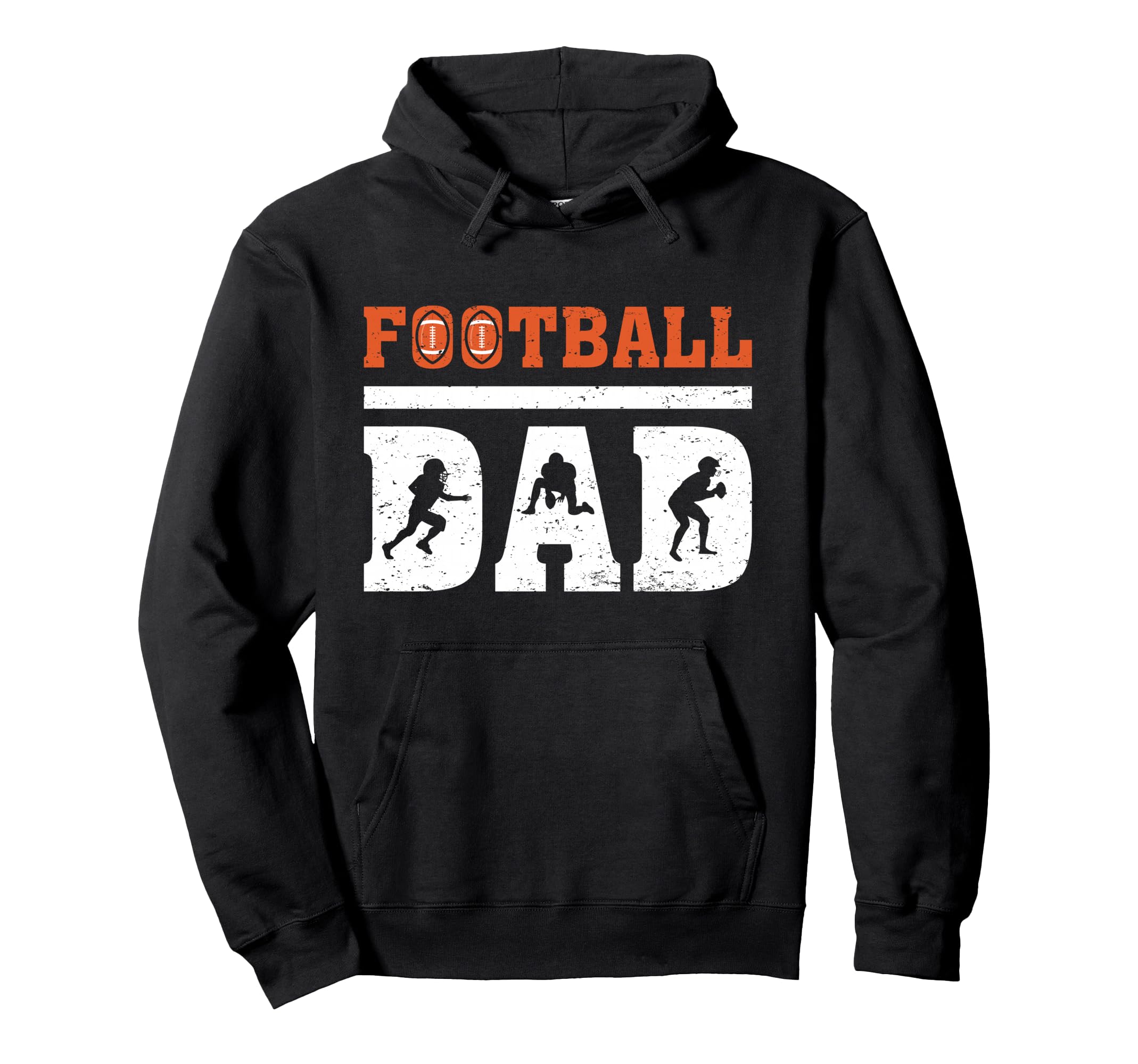 Football Dad Funny Football Father's Day Pullover Hoodie