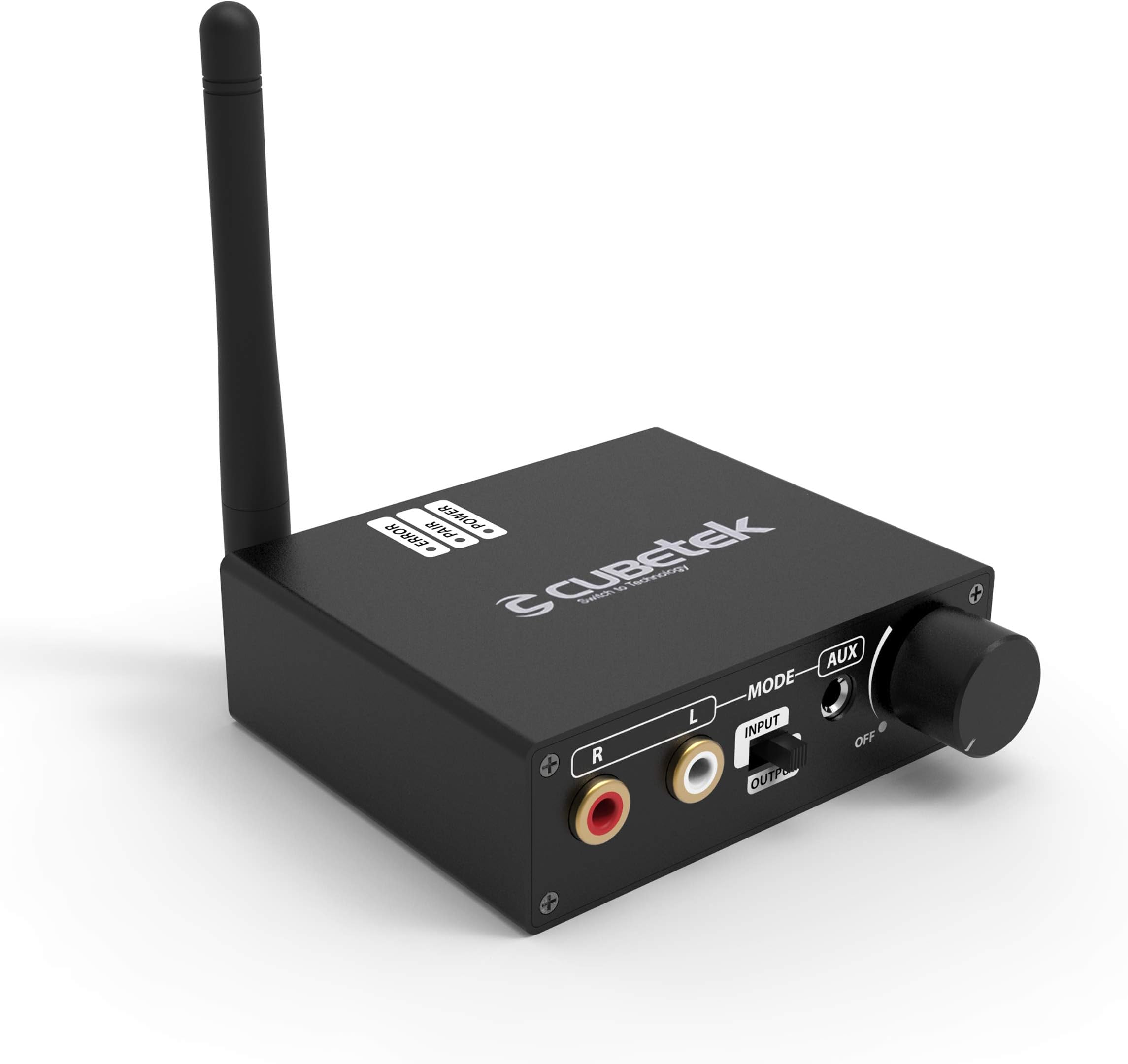 Cubetek Bluetooth Transmitter V4.2, 50m Long Range, aptX LL, with DAC, Optical/TOSLINK/SPDIF, 3.5mm Audio, Supports 2 Devices, Model: CB-DAC-A1