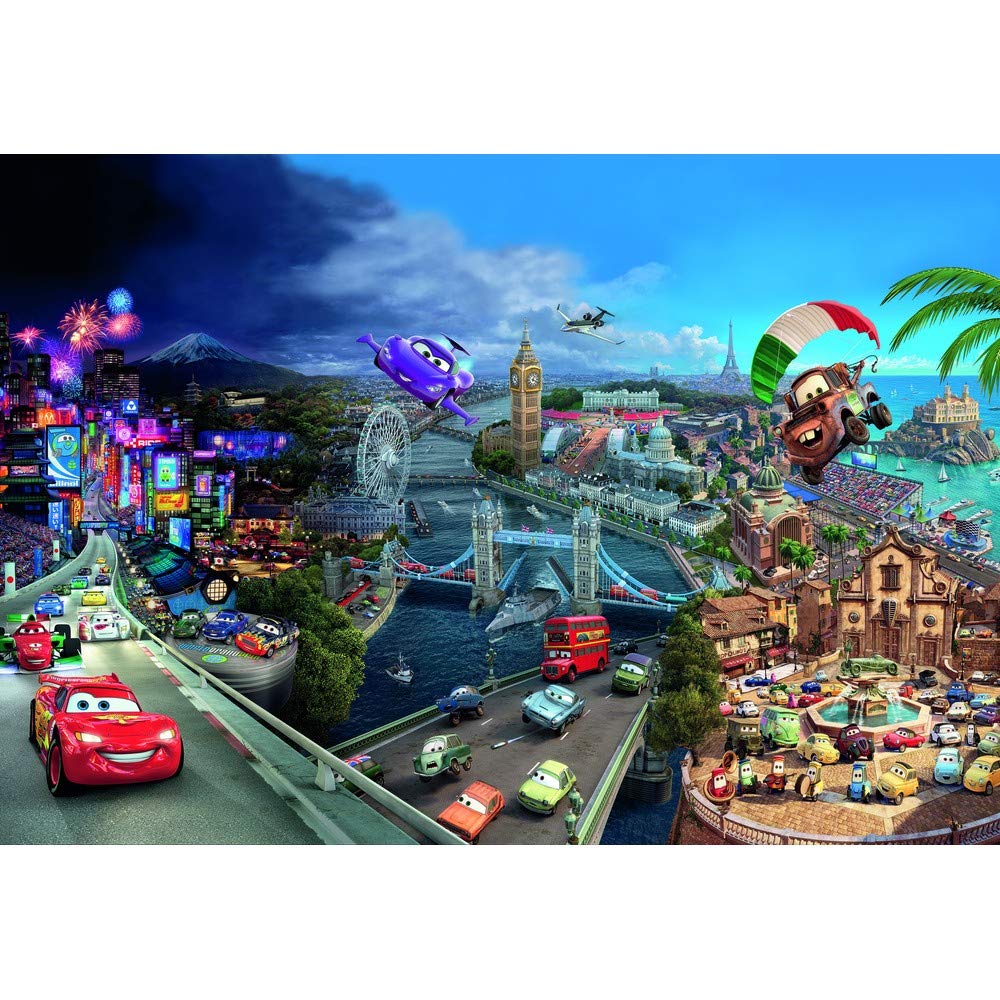 Komar Colourful Car Wallpaper, Size: 368 x 254 cm, 8 pieces per sheet, Model: SD400, Theme: Cars