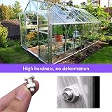 XCOZU 50 Pcs Nuts and Bolts Set Greenhouse Aluminium Fasteners Square Head view 6