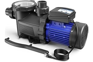 Aquastrong In/Above Ground Pool Pump, High Flow (with Timer, 2HP, 8917 GPH, 115V)