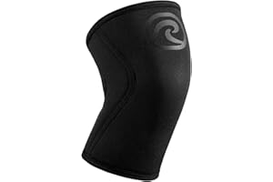 Rehband 5mm Knee Sleeves for Functional Training, Cross-Training & Powerlifting, Weightlifting Knee Support made of Neoprene, Unisex, Colour:Carbon/Black, Size:Medium