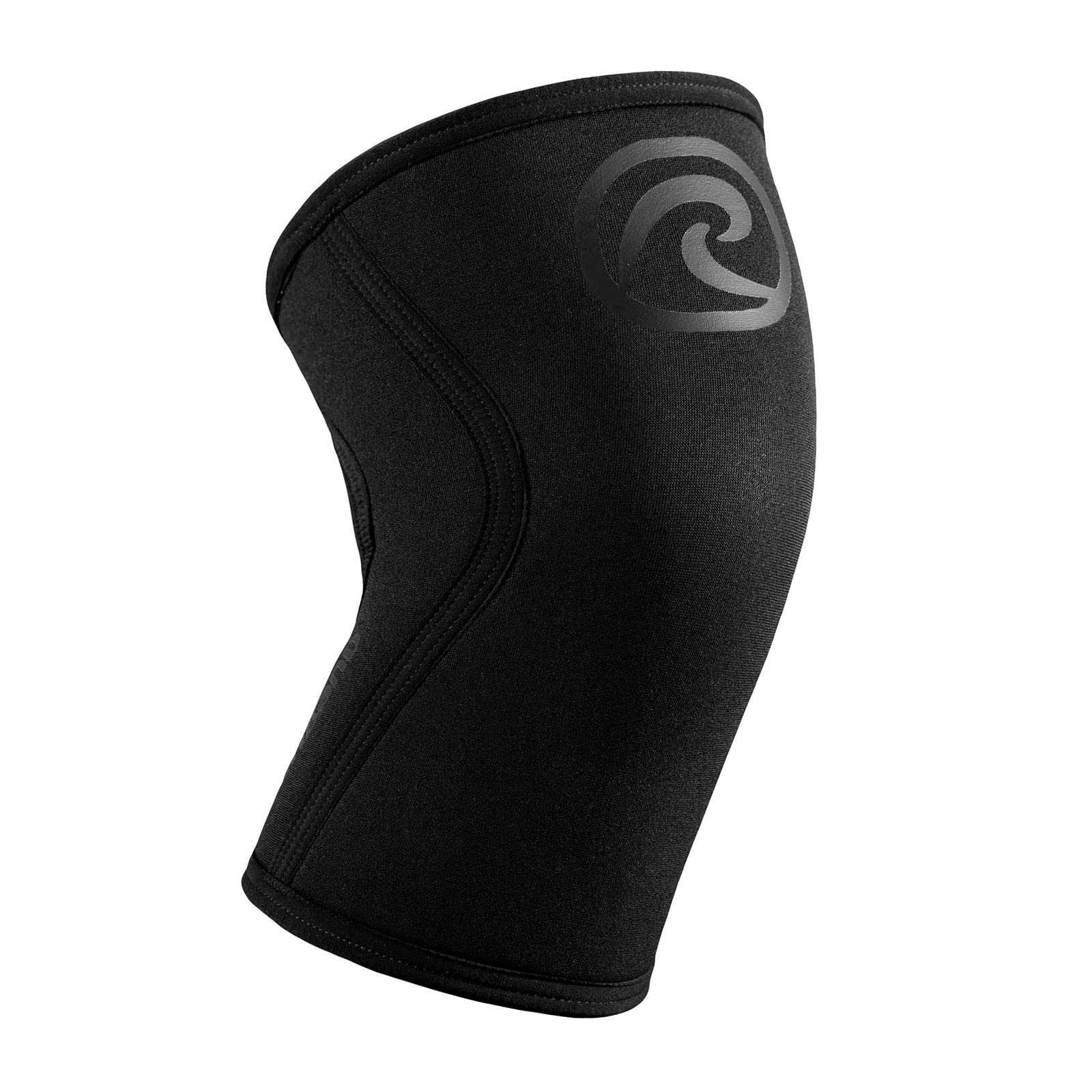 Photo 1 of Rehband 5mm Knee Sleeves for Functional Training, Cross-Training & Powerlifting, Weightlifting Knee Support made of Neoprene, Unisex, Colour:Carbon/Black - 1 Piece, Size:X-Small