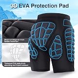 TOMSHOO Protective Padded Shorts with Hip Butt Pad Large view 2