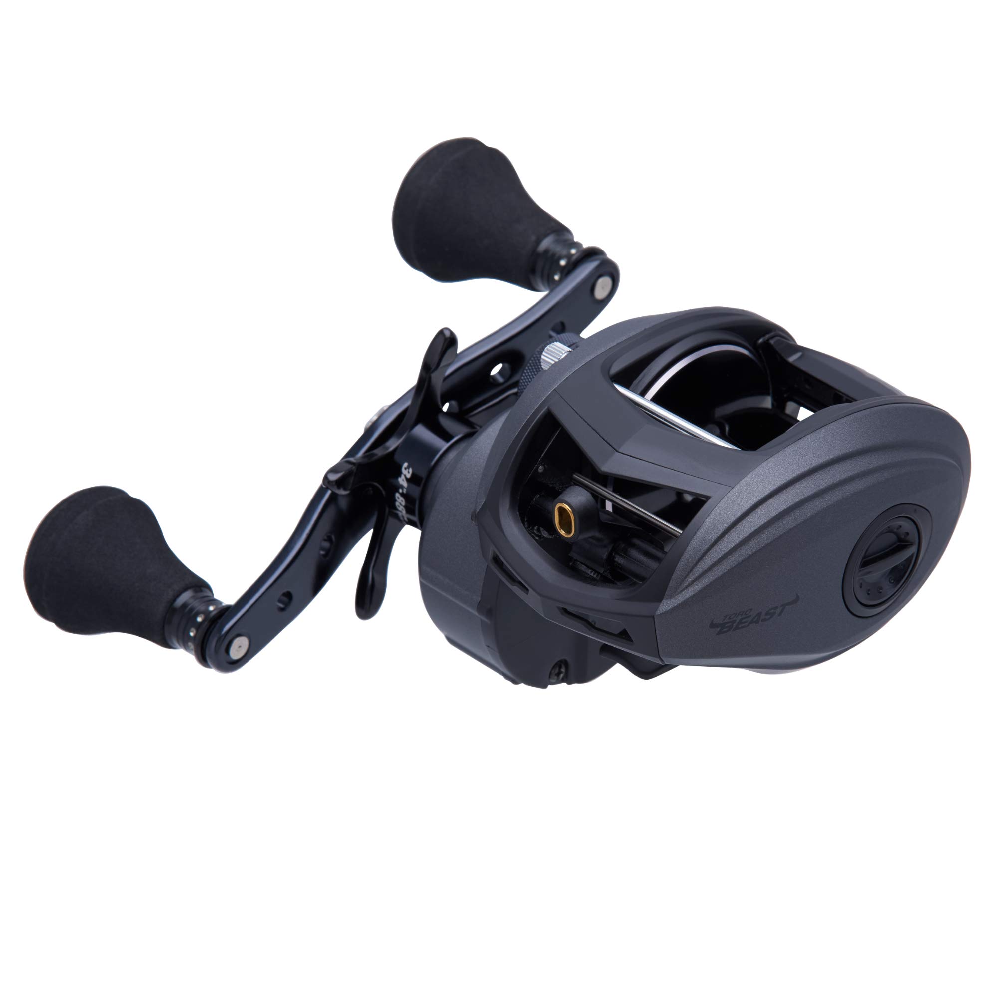 Abu Garcia Revo Toro Beast Low Profile, Fishing Reel, Low Profile Baitcast Reels, Predator Fishing, Pike, Catfish, Unisex, Black, 60LP | Left Hand | 6.2:1