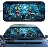 ZJCYBF Funny Zombie Car Windshield Sun Shield, 59