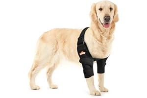 NeoAlly Dog Elbow Brace Protector Pads for Canine Elbow and Shoulder Support Elbow Hygroma, Dysplasia, Osteoarthritis, Elbow 