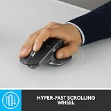 Logitech MX Master 2S Graphite Bluetooth Wireless Mouse Multi Surface view 4