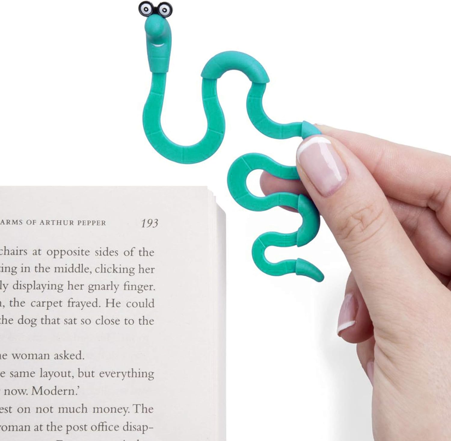 Clip Bookmarks for Women Kids and Men, Wally The Bookworm Cool Cute Bookmark and Page Holder Unique Gift Idea - Image 4