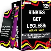 QUOKKA Card Games for Adults - Adult Games for Parties with Fun Challenges | Kinkies Get Legless All-in Pack &ndash; 3 Games in Premium Box &ndash; Betting and Dares with 300+ Cards &ndash; Easy Rules and Endless Replay