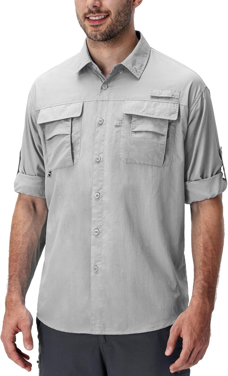 Naviskin Men's UPF 50+ Sun Protection Hiking Shirt Lightweight Quick Dry Outdoor Fishing Long Sleeve Shirts Regular Fit at  Men’s Clothing store