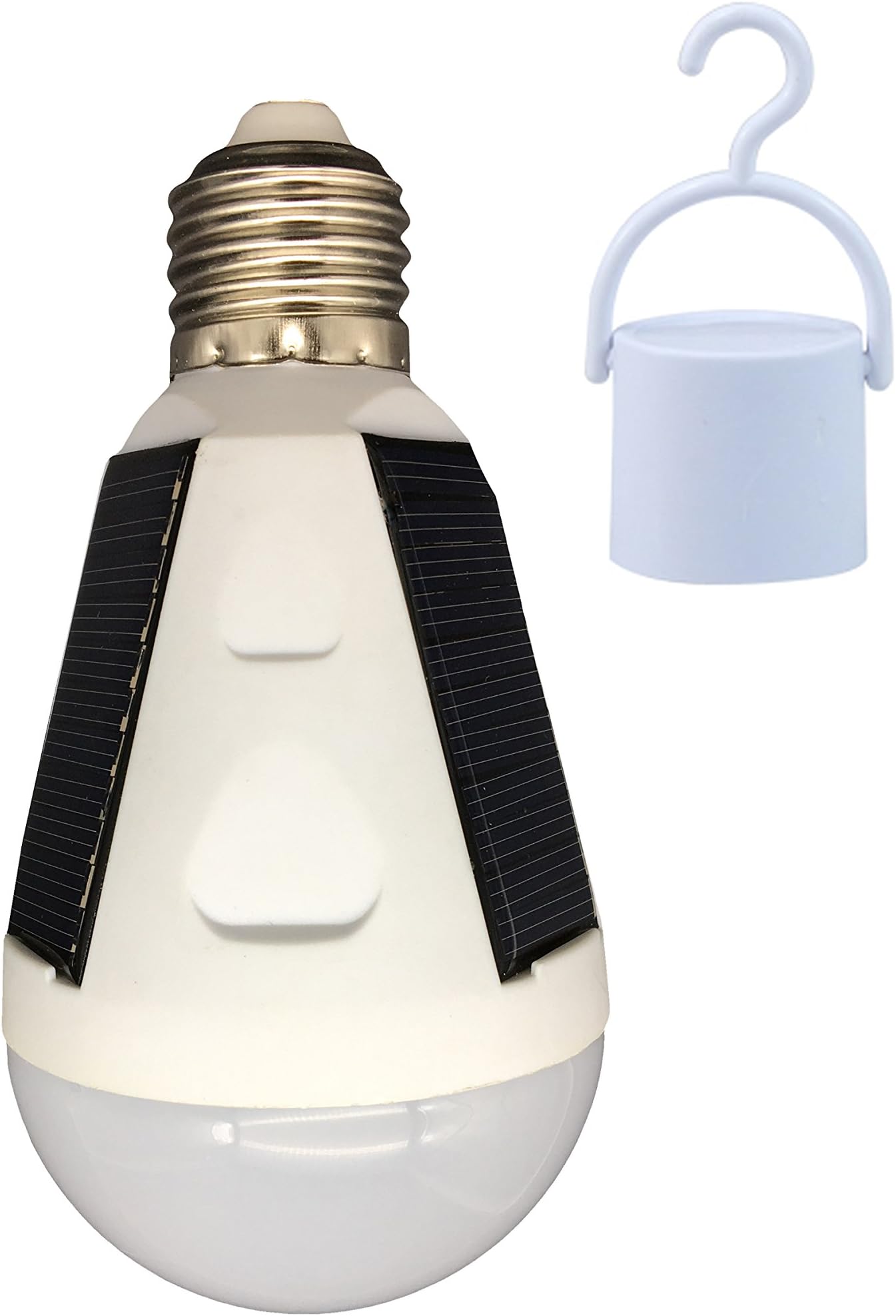 OALUX 12W Solar LED Bulb Portable Emergency Light Rechargeable Lamp for Outdoor & Indoor Lantern Still Works After Outages Waterproof IP65/1 Pack