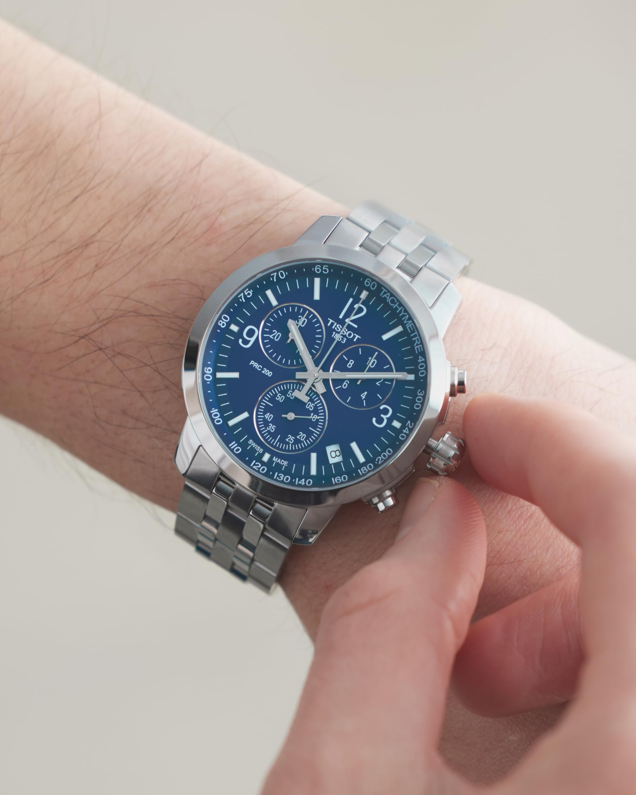 Tissot Men's PRC 200 Gent Chr Qua 316L Stainless Steel case Swiss Quartz