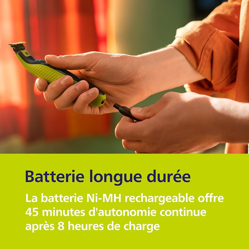 OneBlade 360 Authentique Tondeuse et rasoir à barbe électrique, 2x 360 lames, 3x peignes à barbe (1,3,5mm), QP2724/31
