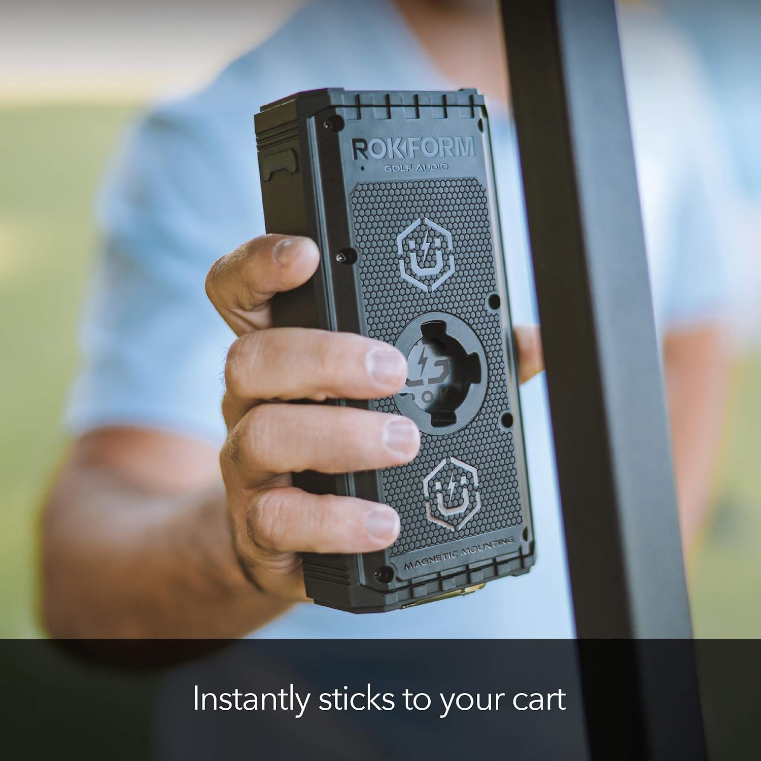 Rokform G-ROK, Magnetic Wireless Portable Golf Cart Speaker, IPX7 Waterproof, Shockproof & Dustproof, Loud & Clear Sound - Image 4