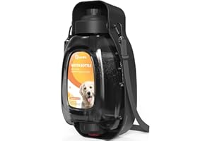 PETSOLON Dog Water Bottle with Large Capacity,Portable Dog Water Bottle with Bowl for Outdoor Walking,45 oz 1300ml Travel Dog Water Bottle Dispenser for Camping Hiking,Pet Water Bottle for Dogs