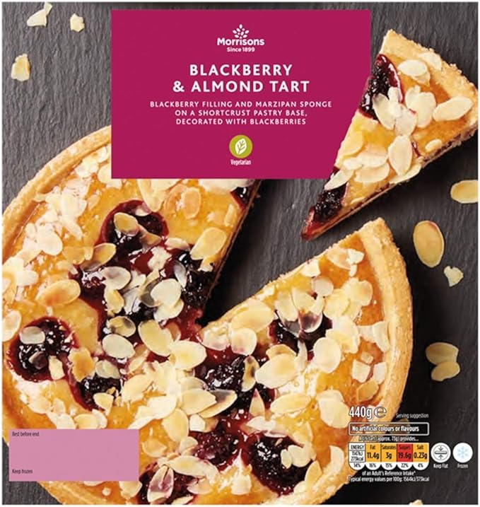 Morrisons Blackberry & Almond Tart (Frozen) Amazon.co.uk Grocery