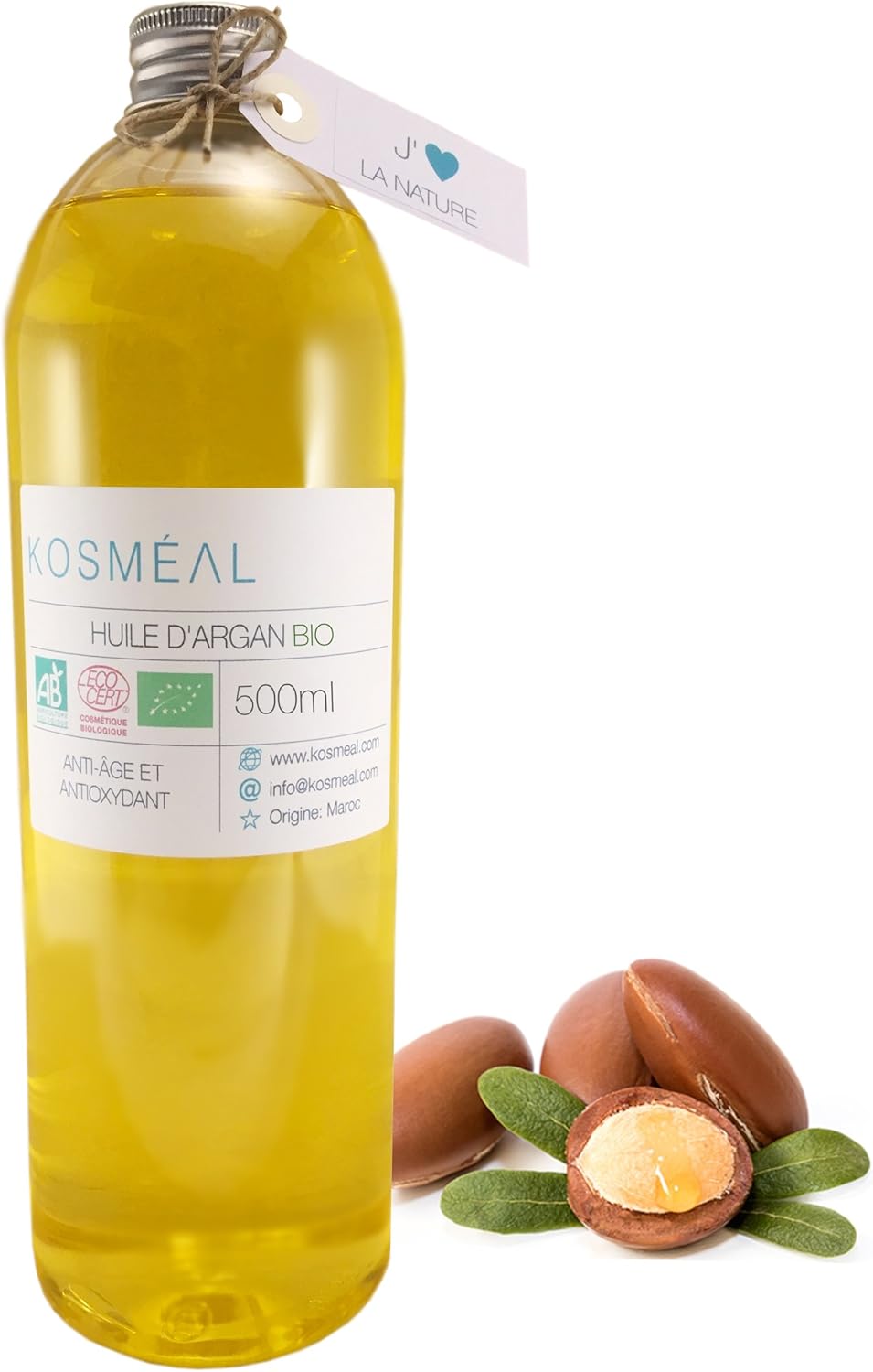 Moroccan Argan Oil 500ml Certified Organic 100 Pure & Natural