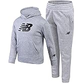 New Balance Boys Sweatpants Set - 2 Piece Fleece Pullover Hooded Boys Sweatshirt and Joggers Youth Kids Activewear (8-20)