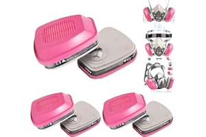 VOCITXI 6 PCS(3 Pair) 60921 Respirator Cartridges, Particulate Filters Helps Protect Against Organic Vapors, Ammonia, Acid Gases Compatible with Half and Full Face Pieces 6200 6800 7502 FF400 Series