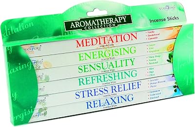 Stamford Aromatherapy Incense Pack - Multi-Fragrance 6 Packs x 8 Sticks