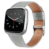 BOTNUW Leather Bands Compatible with Fit bit Versa