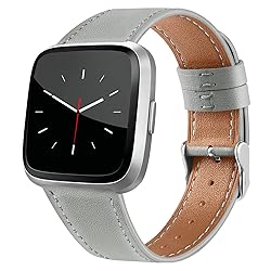 BOTNUW Leather Bands Compatible with Fit bit Versa