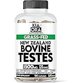 Grass-Fed Bovine 100% Pure Testes Supplement | New Zealand Sourced for Vitality, Hormonal Health & Male Wellness | Pasture Raised, Freeze Dried, Non-GMO, Pure, Raw, Clean. 90ct