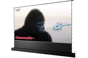 AWOL VISION 120" Motorized ALR Floor Rising Projector Screen for Ultra Short Throw Projector, Floor Stand Screen for Home Theater, 4K/8K Ultra HD, Active 3D, 95% Ambient Light Rejecting-ALR-F220C