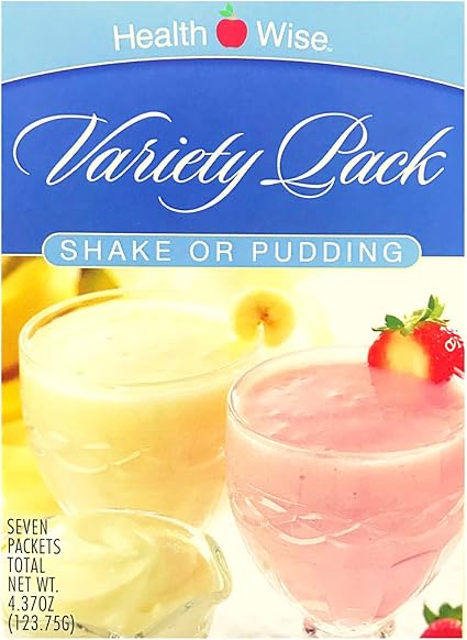 Amazon Com Healthwise Variety Pack High Protein Pudding Shake Mix For Any Diet 15 Grams Of Protein Low Calories Zero Grams Of Fat Hunger Suppressant Appetite Control For Weight
