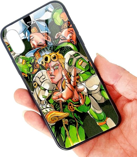 Wrtgj JoJo Bizarre Adventure Cell Phone Case for iPhone X/XS 5.8 Inches AntiScratch AntiShock