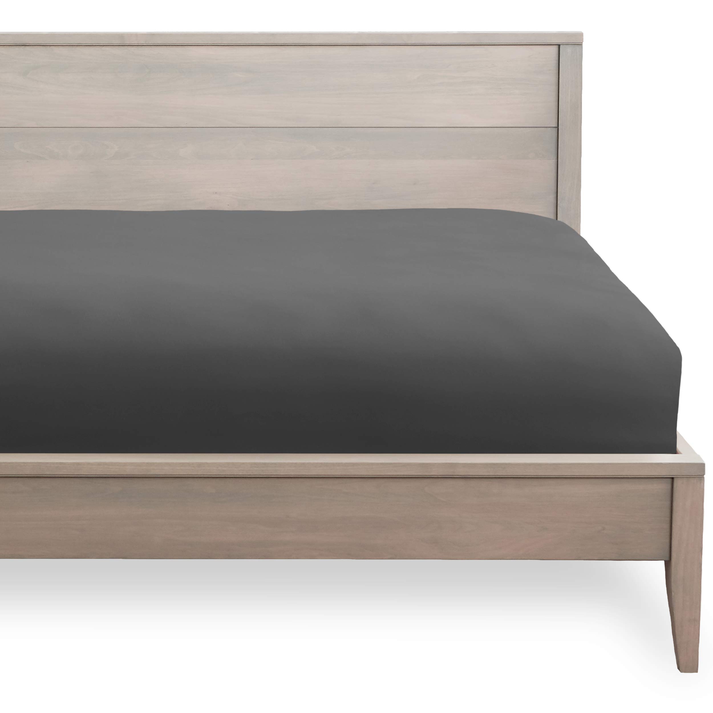 Bare Home Fitted Bottom Sheet California King - Premium 1800 Ultra-Soft Wrinkle Resistant Microfiber - Hypoallergenic - Deep Pocket (Cal King, Grey)