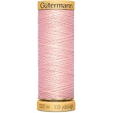 G&uuml;termann Natural Cotton Thread 110 Yards-Light Pink (103C-5090)
