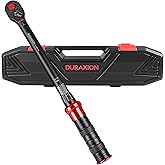DURAXION 1/2-Inch Drive Torque Wrench 10-170ft.lb/13.6-230.5Nm, ±3% Precision Dual Direction Torque Wrenches with 72-Tooth Du