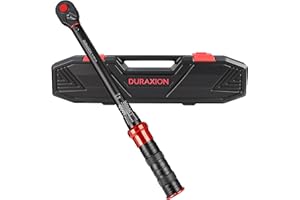 DURAXION 1/2-Inch Drive Torque Wrench 10-170ft.lb/13.6-230.5Nm, ±3% Precision Dual Direction Torque Wrenches with 72-Tooth Du